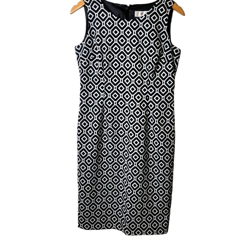 Jones Studio Separates Geo Print Shift Dress Womens Size 4 EUC